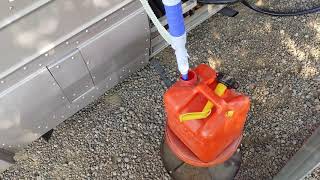 unbox and test this battery operated transfer pump by Performance Tool that cost just $10