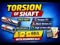 Torsion of the Shaft #torsion #torque #angleOftwist #som