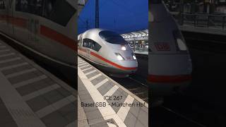 ICE 3 "Hansestadt Lübeck" Abfahrt in Freiburg | ICE 267 Basel SBB – München Hbf  #trainspotting