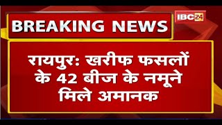 Raipur में खरीफ फसलों के 42 बीज के नमूने मिले अमानक| अमानक बीज और रासायनिक उर्वरकों की बिक्री पर रोक