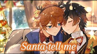 Nightcore - Santa Tell Me (Male Version) (Lyrics)