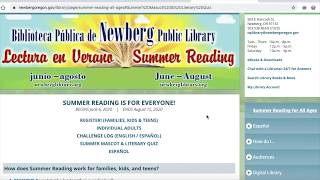 Summer Reading Tutorial 2020