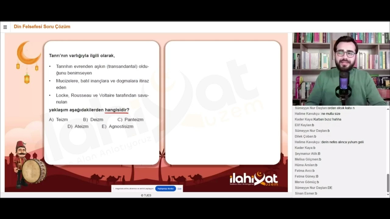 DERS KESİTLERİ - Teyakkuz Soru Çözüm Kampı - Din Felsefesi - #ags #dkab #dhbt #mbsts #öabt