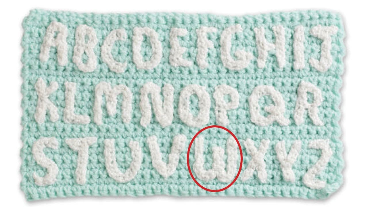 Letter W: A to Z In Crochet Alphabet | EASY | The Crochet Crowd