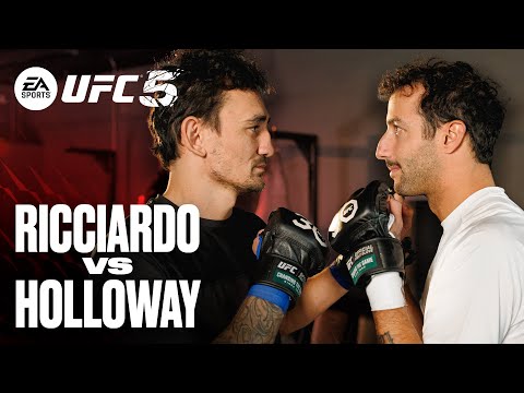 F1 Driver Daniel Ricciardo Tries #UFC5 Training with Max Holloway