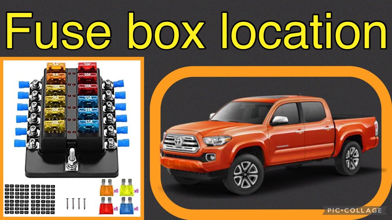 The fuse box location on a 2017 Toyota YouTube
