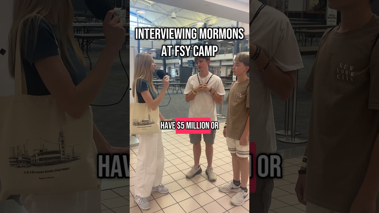 Interviewing Mormons at the For Strength of Youth summer camp 