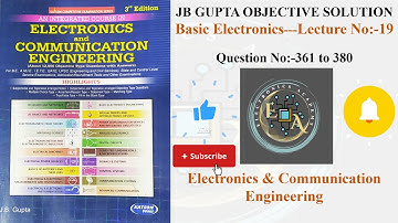 Basic Electronics JB Gupta Solution | JB Gupta Electronics & Communication Engineering Solution