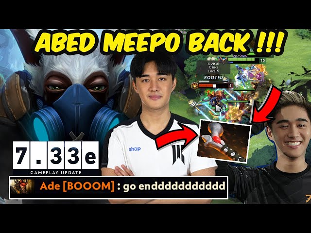 Meepo Mid, SR.Abed, THE BEST MEEPO PLAYER ABED 1ST TRY 7.33 NEW MEEPO