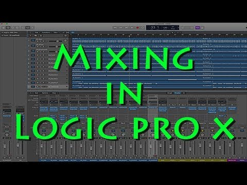 Logic Pro X Mixing Tutorial 1 (daisy daisy punk song 12 tracks)