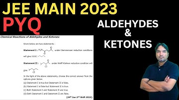 Given below are two statements :  24th January ,2023 |JEE Mains||Evening shift ||PYQs||