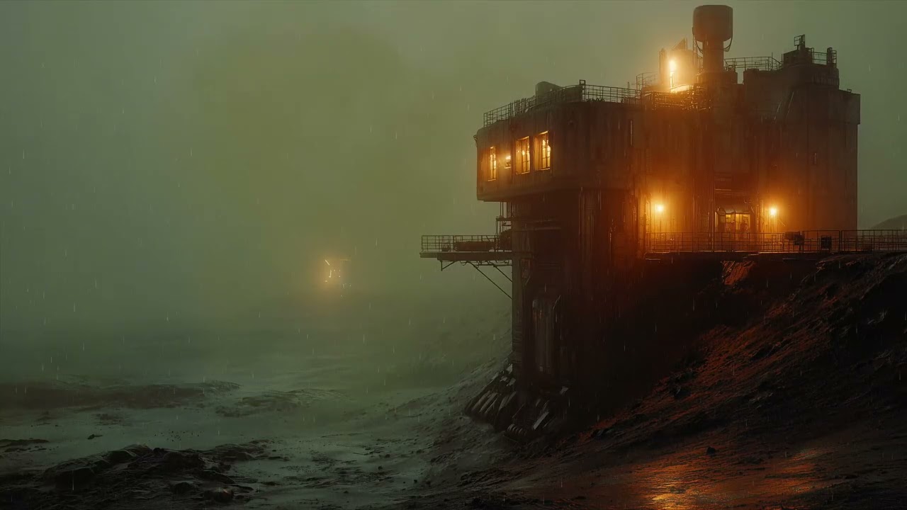 Rainy Dystopian Shelter Ambience | Fallout Wasteland | Sci-Fi Ambiance for Sleep, Study, Relaxation