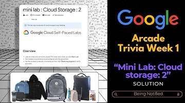 mini lab : Cloud Storage : 2 Lab Solution || Trivia December Week 1 || Free Google Goody and Swag