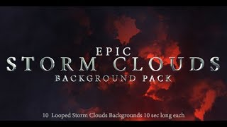 Storm Clouds Background Pack