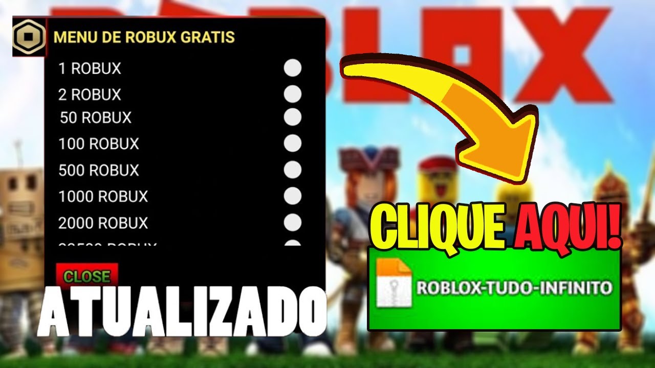 NOVO BUG* CONSIGA ROBUX INFINITO NO ROBLOX 