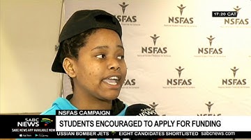 NSFAS encourages students to apply for funding