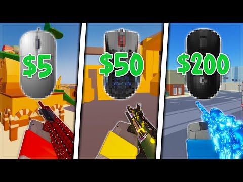 I used the BEST and WORST Mouse in Roblox Arsenal!