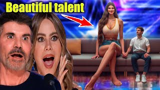 America's Got Talent, Amazing Couple talent excites judges with Giant love wins Golden Buzzer