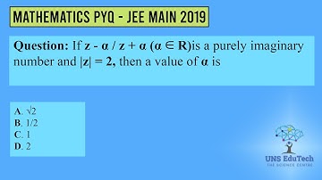If z - α / z + α (α ∈ R)is a purely imaginary number and |z| = 2, then a value of α is