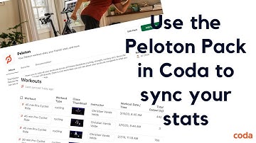 Use the Peloton Pack in Coda to browse you and your friends