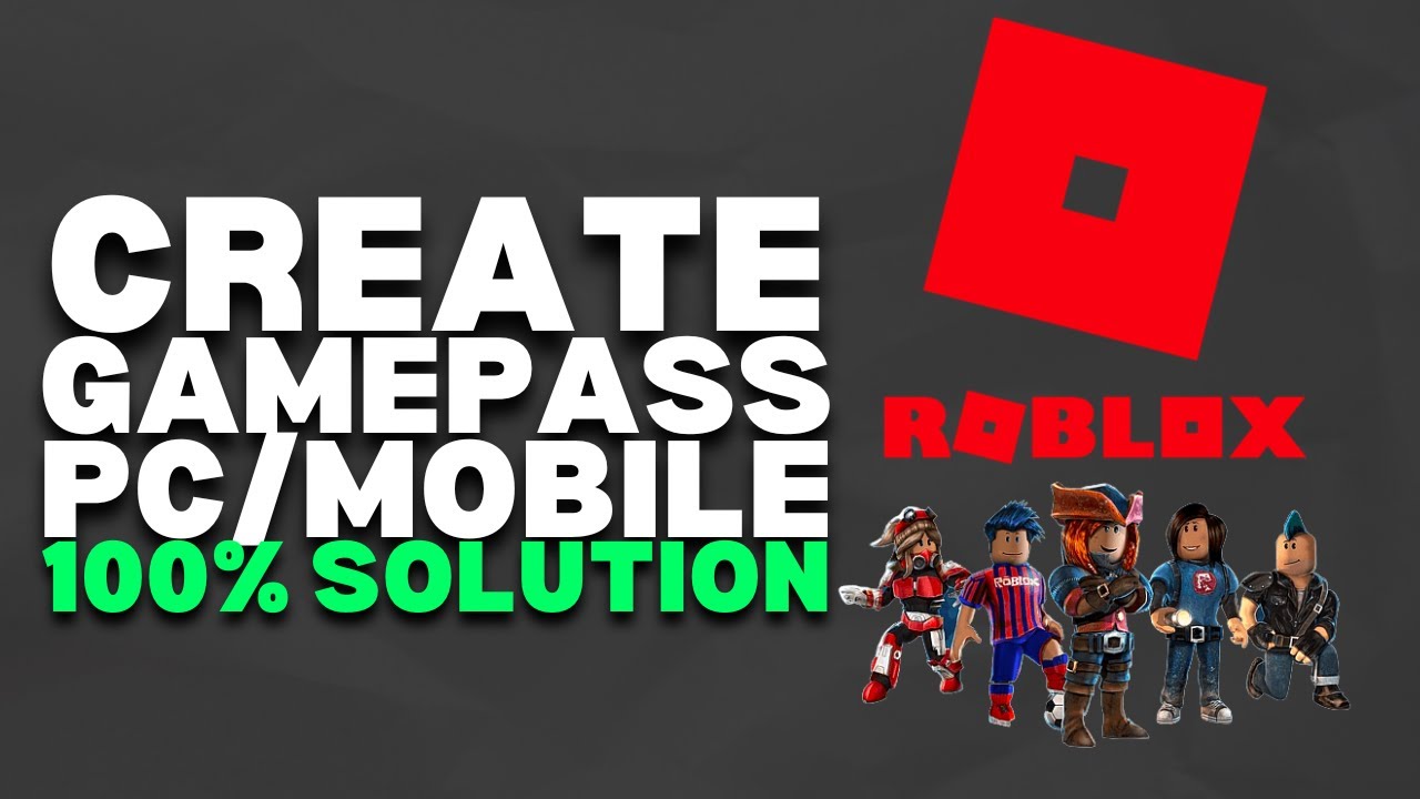 How To Create Gamepass in Roblox (PC/Mobile)