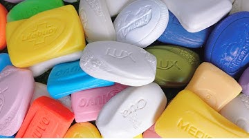 ASMR 100 Soaps ASMR SOAP HAUL Unpacking Unwrapping Unboxing International Soaps using NEW Technique