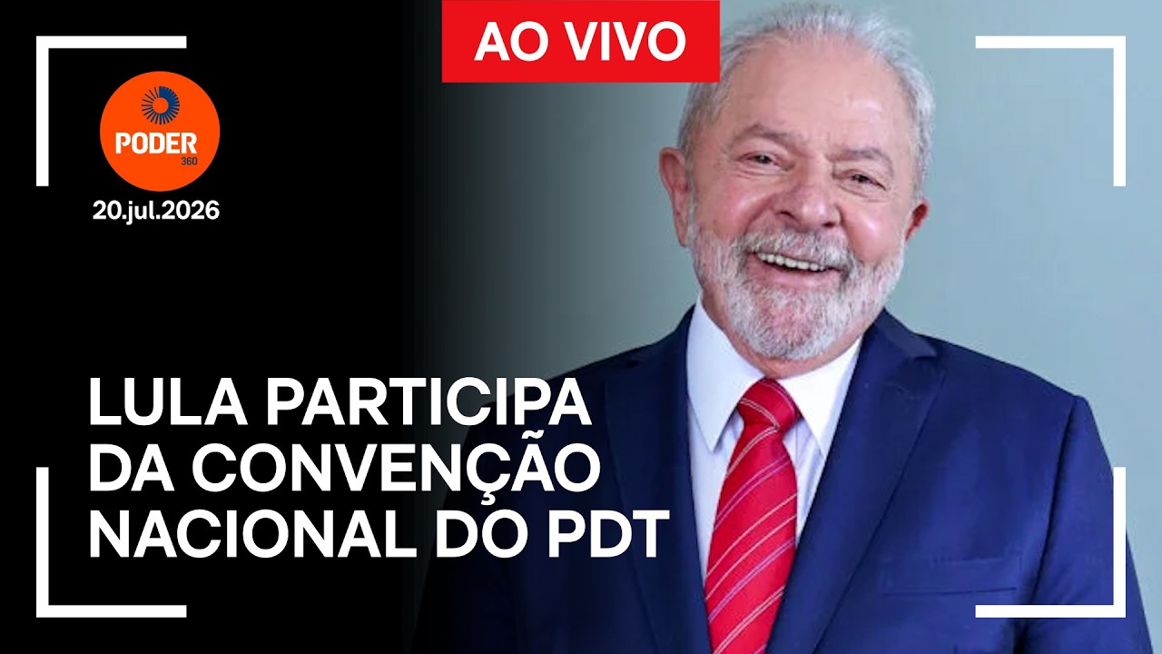 AO VIVO: Lula participa da convenção nacional do PDT