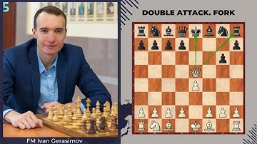 Tactical technique in chess #1 / double attack and fork / chess4mind / FM Ivan Gerasimov
