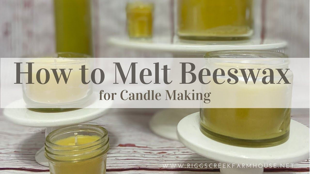 How to Melt Beeswax for Candle Making 