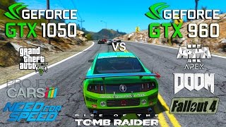 Gtx 1050 Vs Gtx 960 Test In 7 Games I3 6100 Youtube