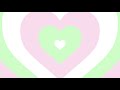 Spring Pastel Pink and Green Heart Tunnel Animation [Royalty Free Background]