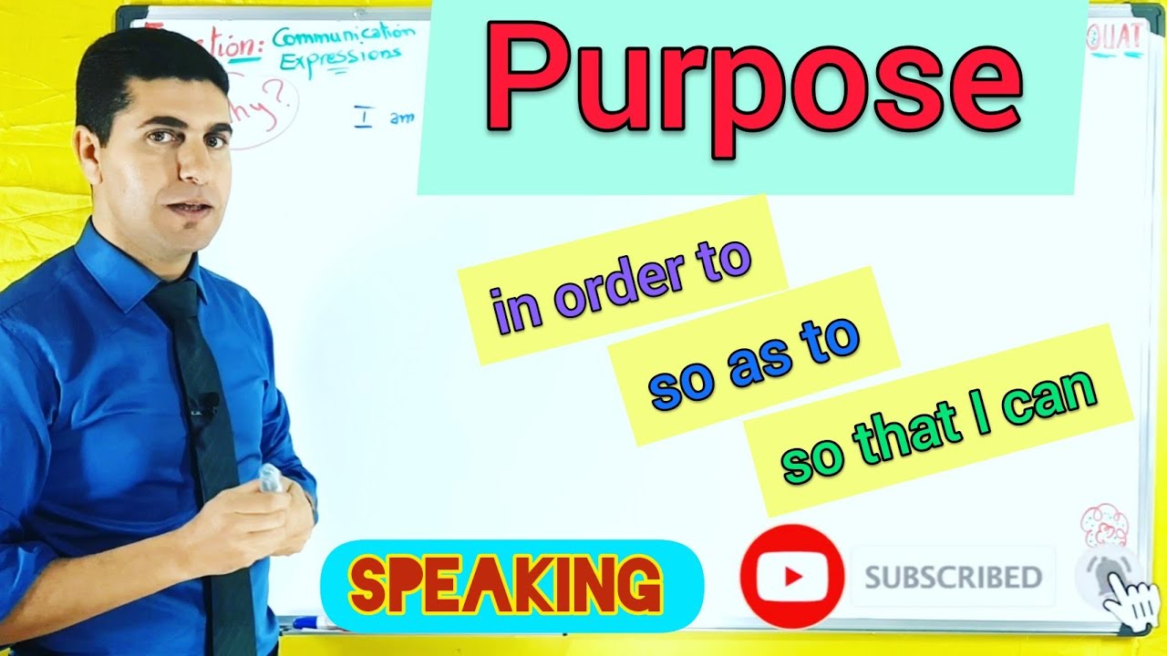 Expressing Purpose - YouTube