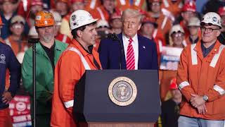 U. S. Steel Irvin Plant Manager Don German speaks during President Trump visit -  May 30, 2025