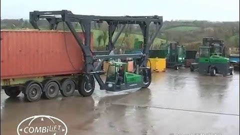 Combilift Straddle Carrier, container application