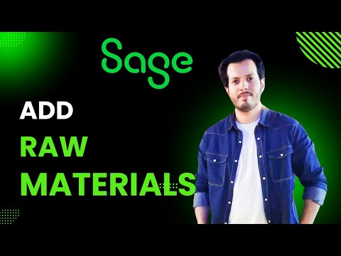 How to Create Raw Material Inventory In Sage 50 | Step-by-Step Guide