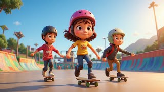 Sophie, Xavier & Ryan Learn to Follow Instructions 🛹 | Kids Educational Story | Listening & Safety
