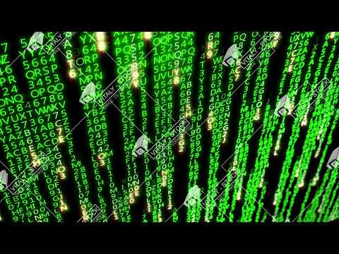 The abstract matrix code is moved in the virtual space