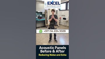 Acoustic Panels Noise Reduction Before & After Effects |  #soundinsulation #interiordesign