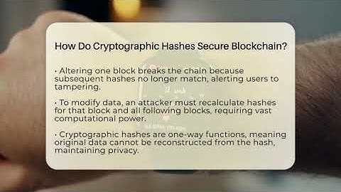 How Do Cryptographic Hashes Secure Blockchain? - Talking Tech Trends
