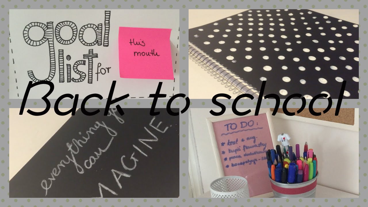 Back to school : DIY - organizcja / przybory szkolne