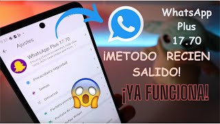 SOLUCION DEFINITIVA whatsapp plus NECESITA la version OFICIAL! WHATSAPP PLUS ERROR método ABRIL 2024