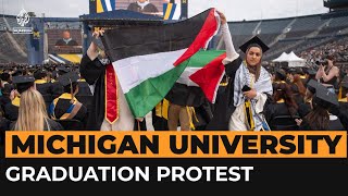 ProPalestine protest interrupts University of Michigan graduation ceremony | Al Jazeera Newsfeed