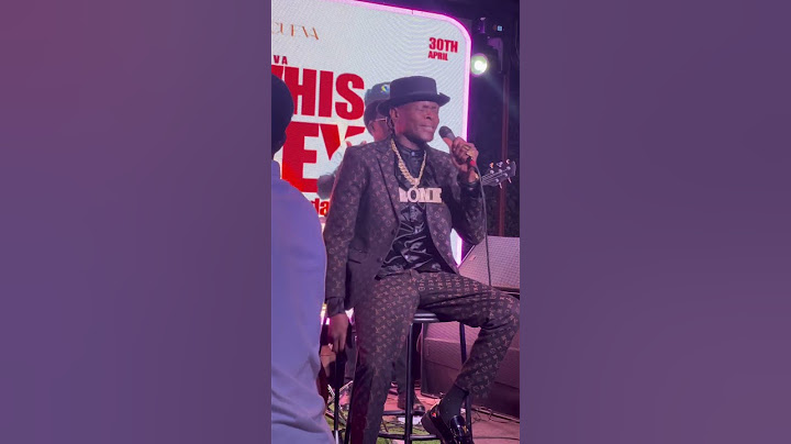 Jose Chameleon singing Badilisha on live band #josechameleone