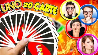 GIOCO A UNO CON 20 CARTE CONTRO I MIEI AMICI!