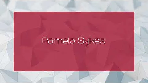 Pamela Sykes - appearance