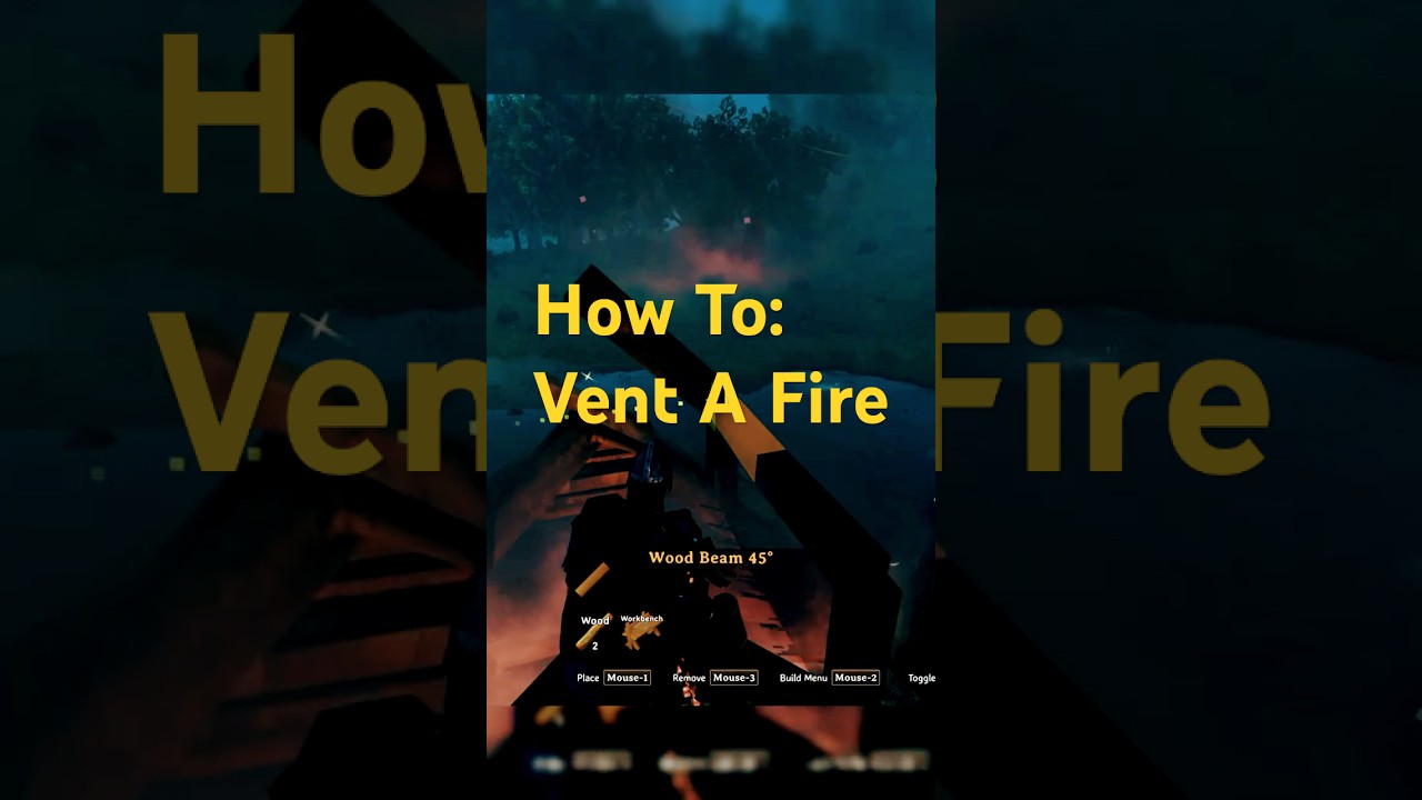 Smoke in Your House  Build a Chimney! Valheim Building Tutorial!