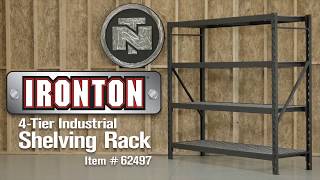 Ironton 4-Tier Industrial Shelving Rack  77in.W x 24in.D x 72in.H Model# 2611T002