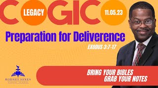 Preparation for Deliverance, Exodus 3:717, November 5, 2023, Sunday School Lesson, COGIC Legacy