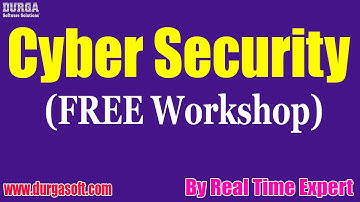 Cyber Security (FREE Workshop) tutorials || by Real Time Expert On 11-08-2021 @6PM IST