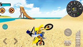 Extreme Motocross Beach Jumping 3D - Driving Motorbike Racing Bike Game | Android Gameplay screenshot 3